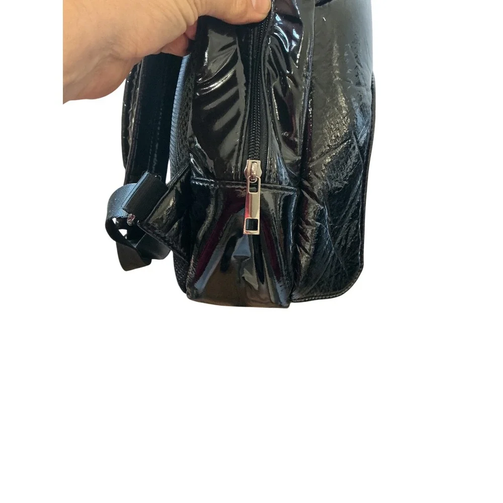 Star Wars Disney Parks Darth Vader 3D Molded Patent Mini Backpack Black